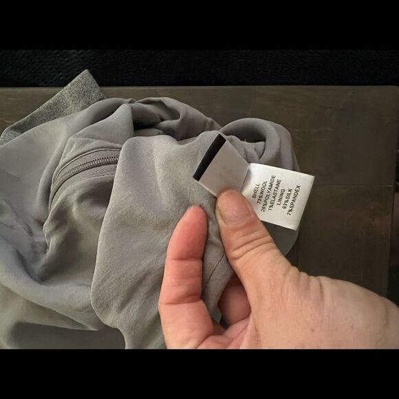 Diane Von Furstenberg Grey Wool front and back slits sleveless dress Sz-8 - Picture 14 of 15